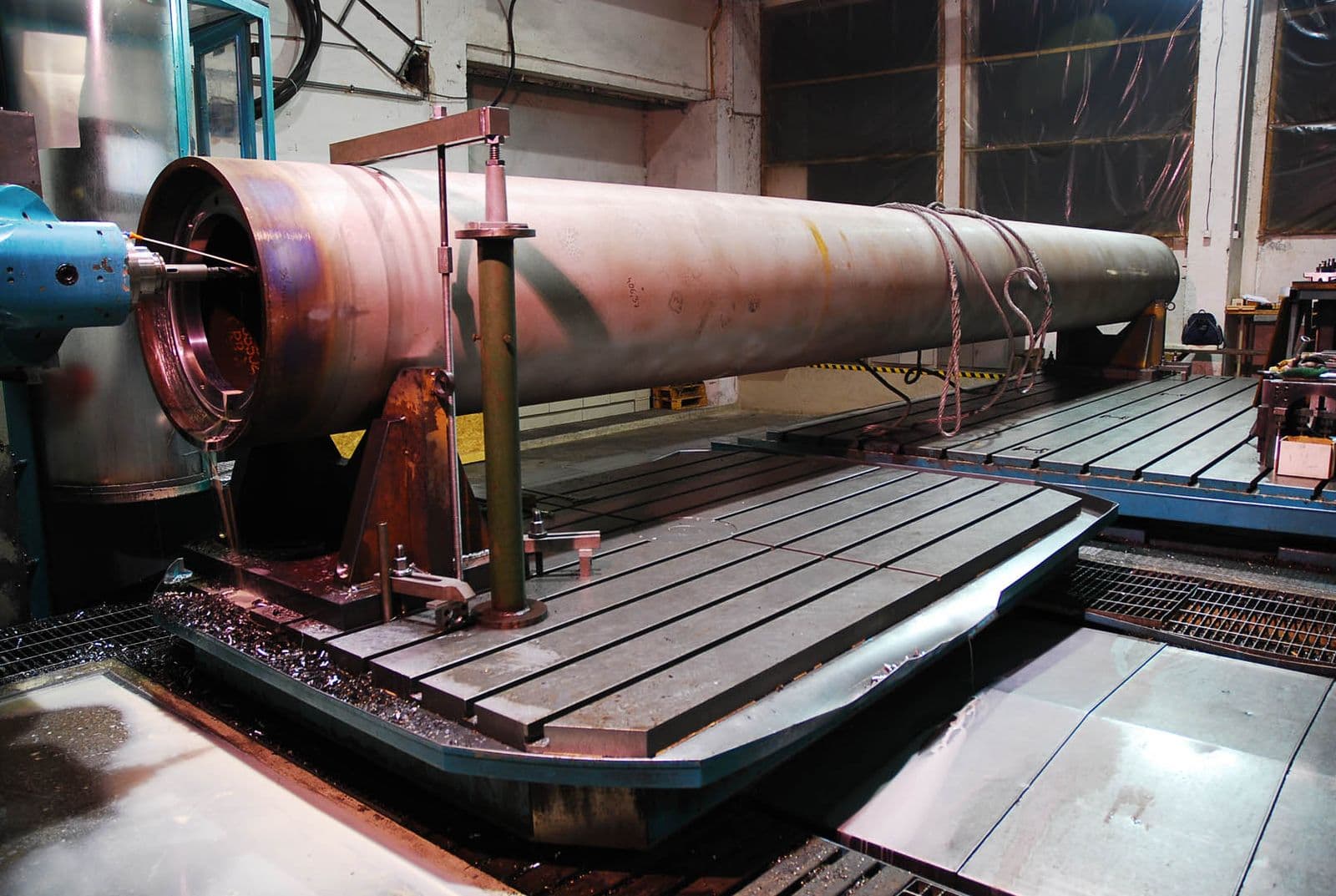 Sample booth: heavy machined rotor on a real shop floor
